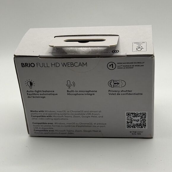 Logitech - Brio 100 1080p Full HD Webcam for Meetings and Streaming - Picture 3 of 6